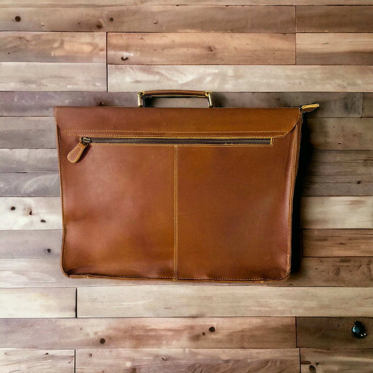 Cowhide Leather Messenger Bag