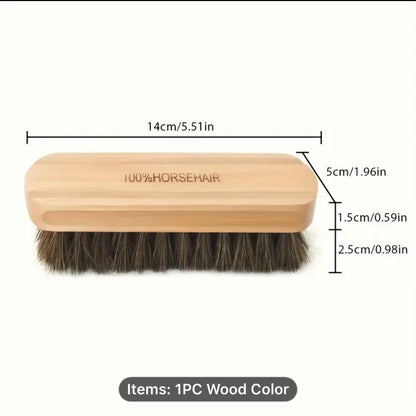 Horse Hair Cleaning Leather Bag Brush