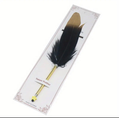 Unique Feather Ballpoint Pen : Prefect for writing on Journal