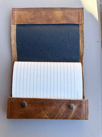 Handmade Leather Lined Refillable Page Journal