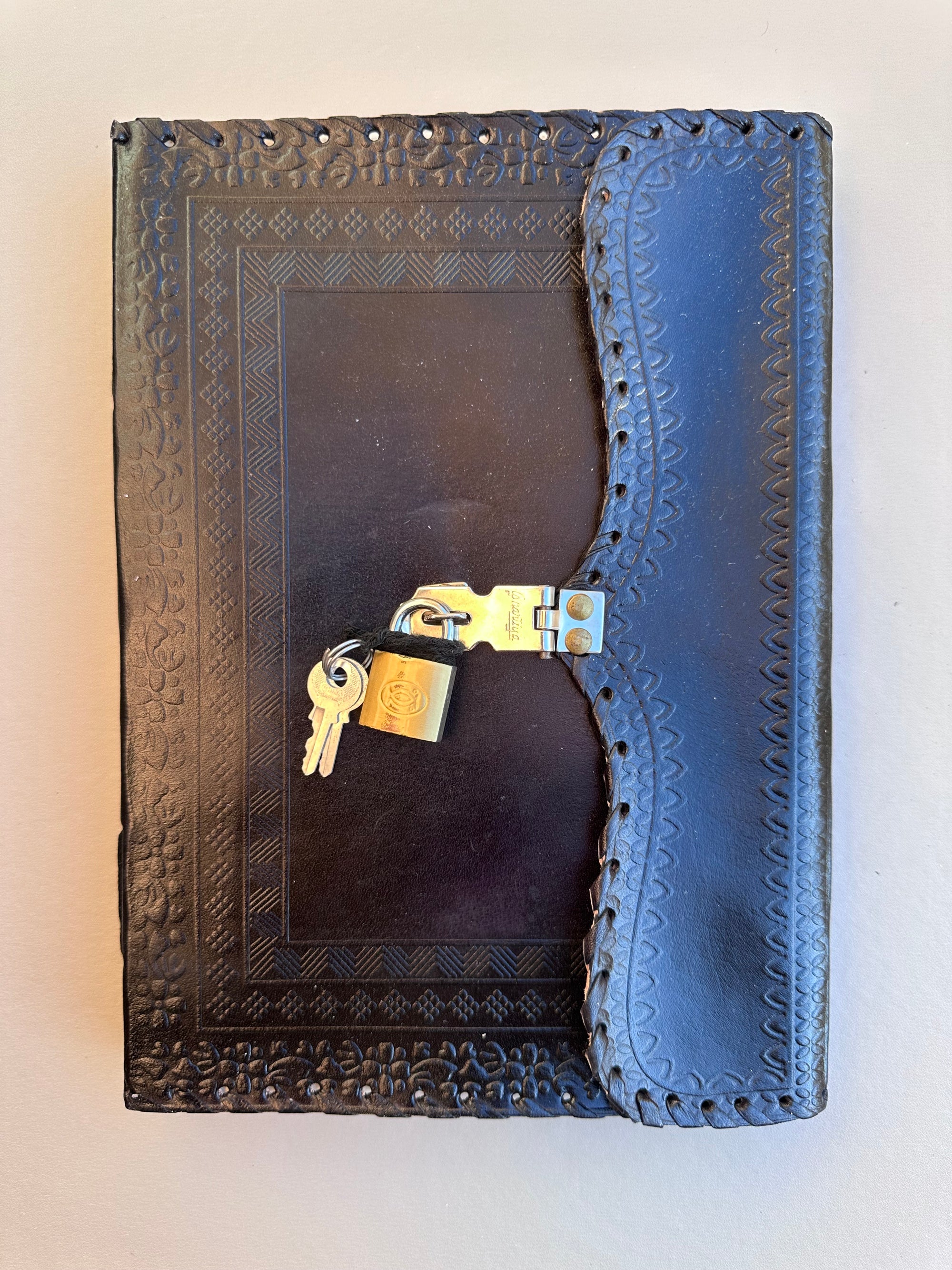 Handmade Leather Black Lock Journal